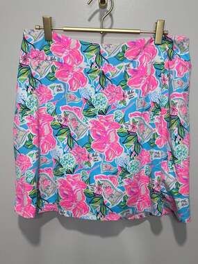 Lulu-B Women's 19th Hole Golf-Print Performance Skort